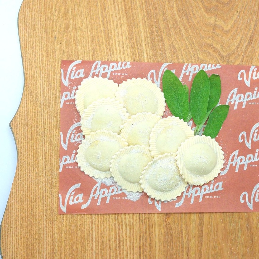 PASTA RELLENA CON AUYAMA Y AMARETTI