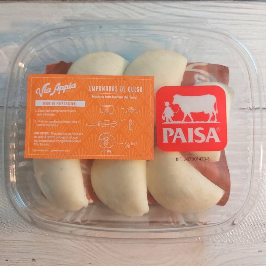 MINI EMPANADAS DE MAIZ RELLENAS DE QUESO PAISA