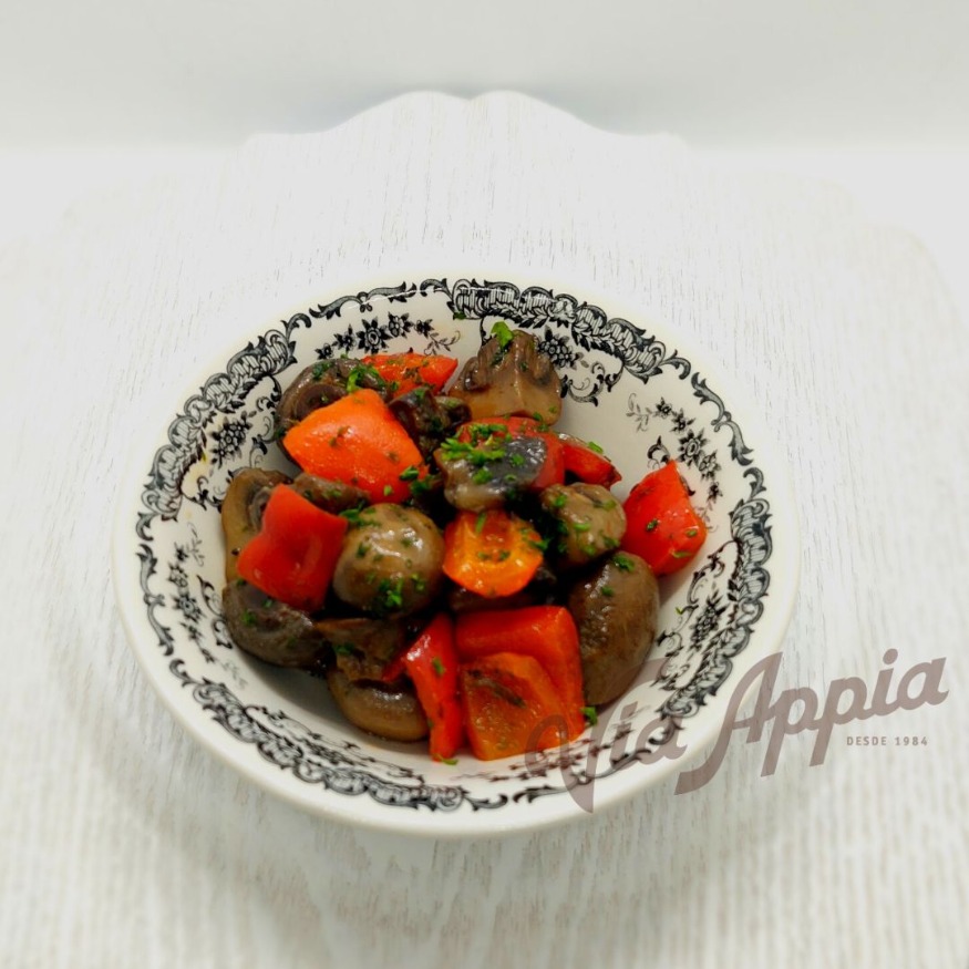 PEPERONATA CON CHAMPIÑONES