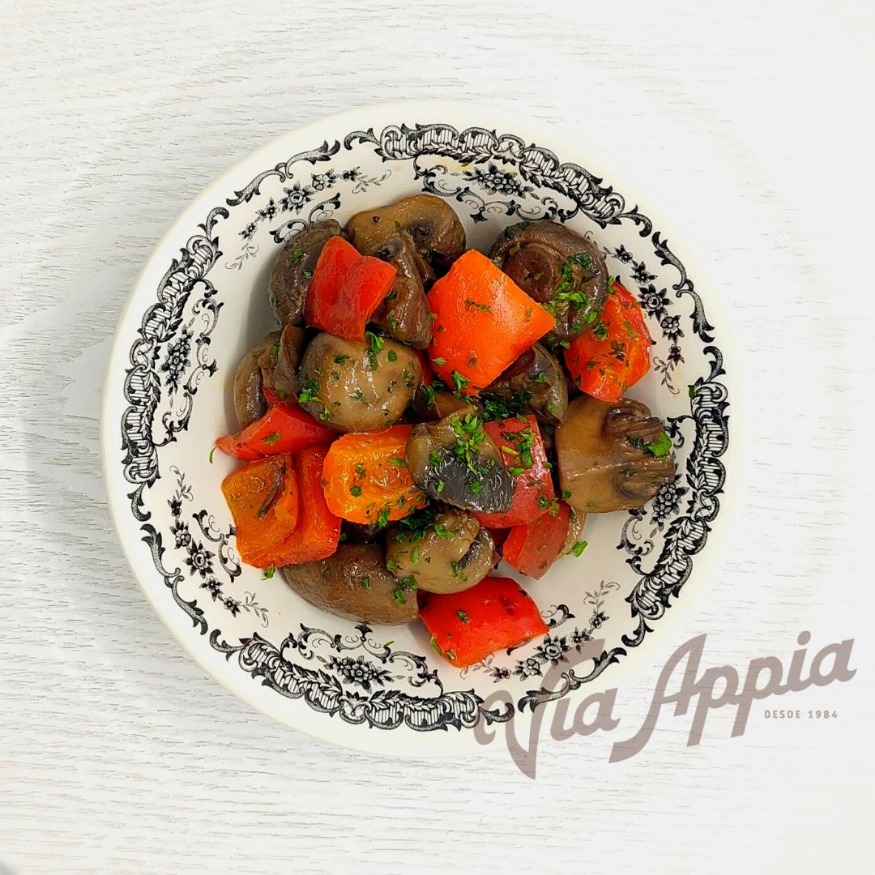 PEPERONATA CON CHAMPIÑONES