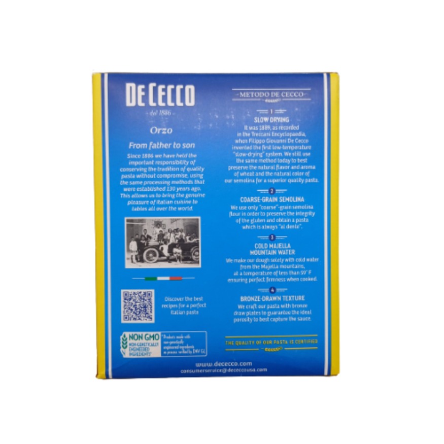 PASTA DE CECCO ORZO NRO 74