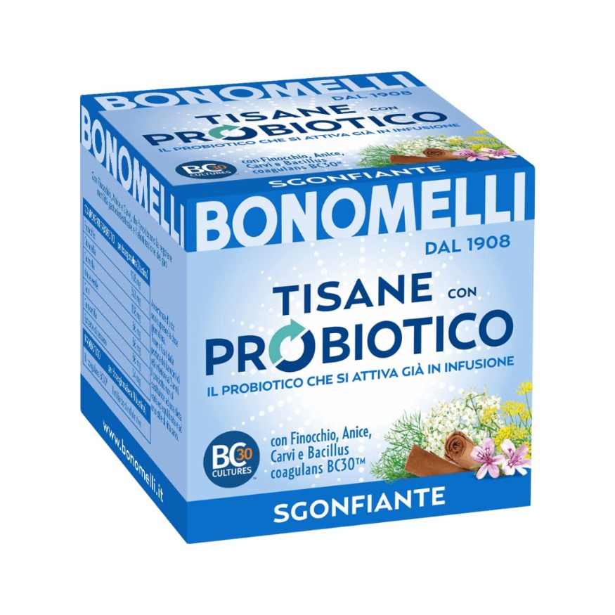 BONOMELLI TISANA CON PROBIOTICOS PARA DESINFLAMAR