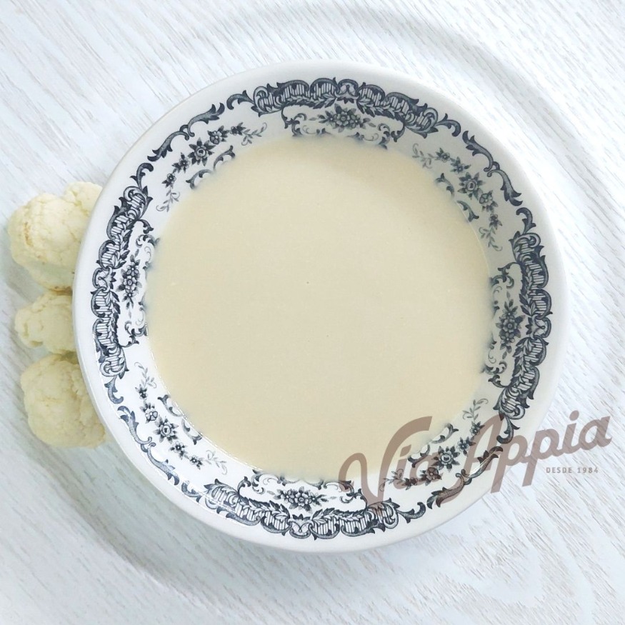 CREMA DE COLIFLOR CON RALLADURA DE LIMÓN 1 RACIÓN