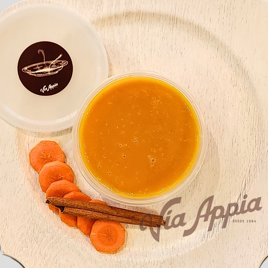 CREMA DE ZANAHORIA CON CANELA 2 RACIONES