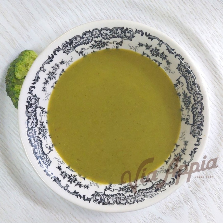 CREMA DE BRÓCOLI CON AJOPORROS 2 RACIONES