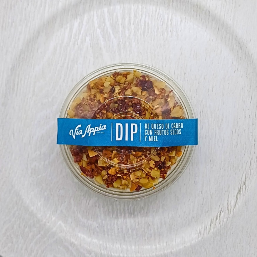 DIP DE QUESO DE CABRA CON FRUTOS SECOS Y MIEL