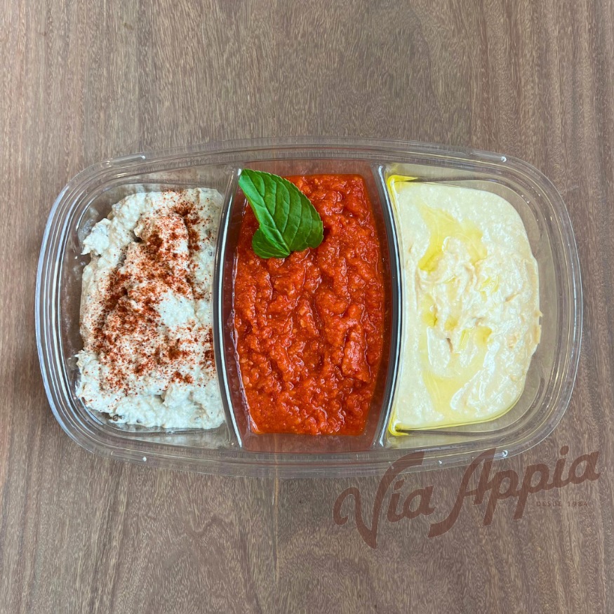TRÍO DE CREMAS CON MUHAMMARA