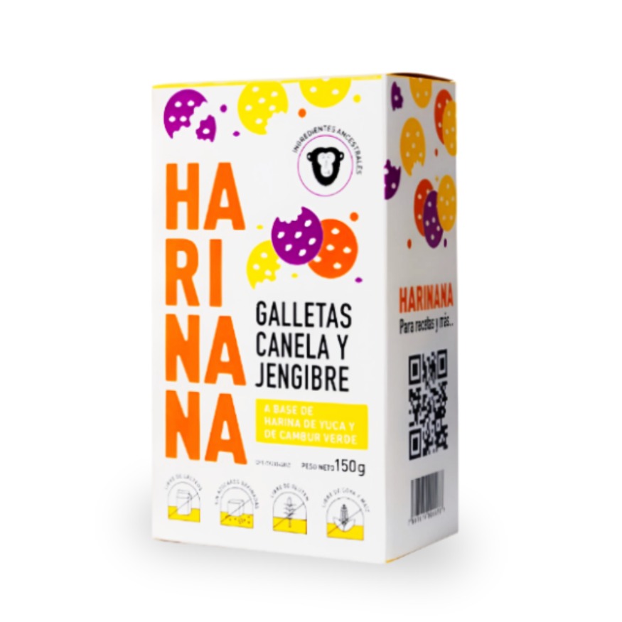 GALLETAS CANELA Y JENGIBRE HARINANA