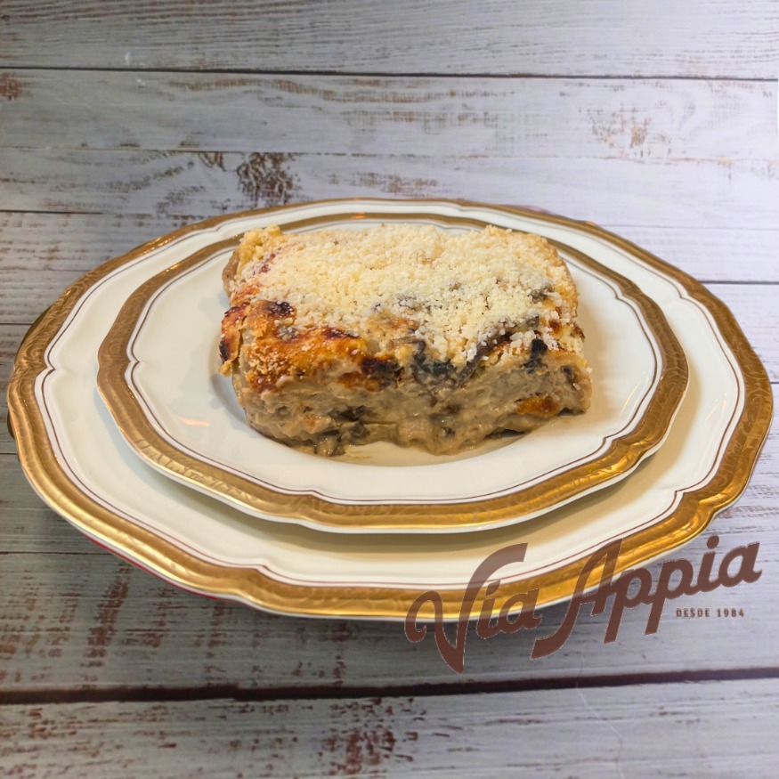 PASTICHO DE CHAMPIñONES CON HONGOS PORCINI