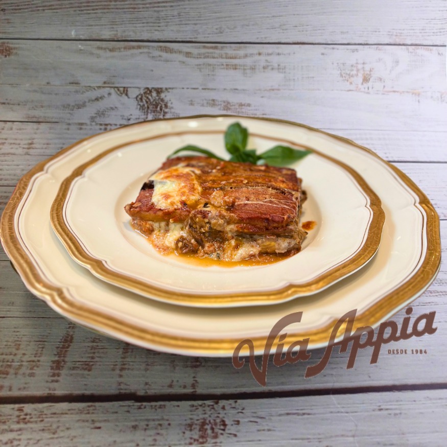 PASTICHO DE BERENJENAS O PARMIGIANA DI MELANZANE