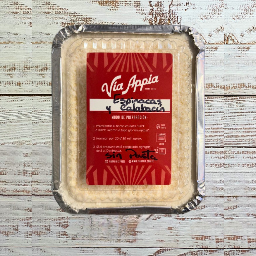 PASTICHO DE ESPINACAS Y CALABACÍN (SIN PASTA)