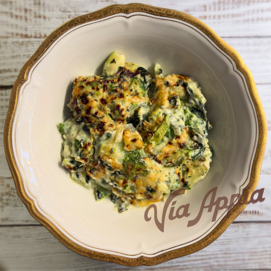 VEGETALES VERDES GRATINADOS