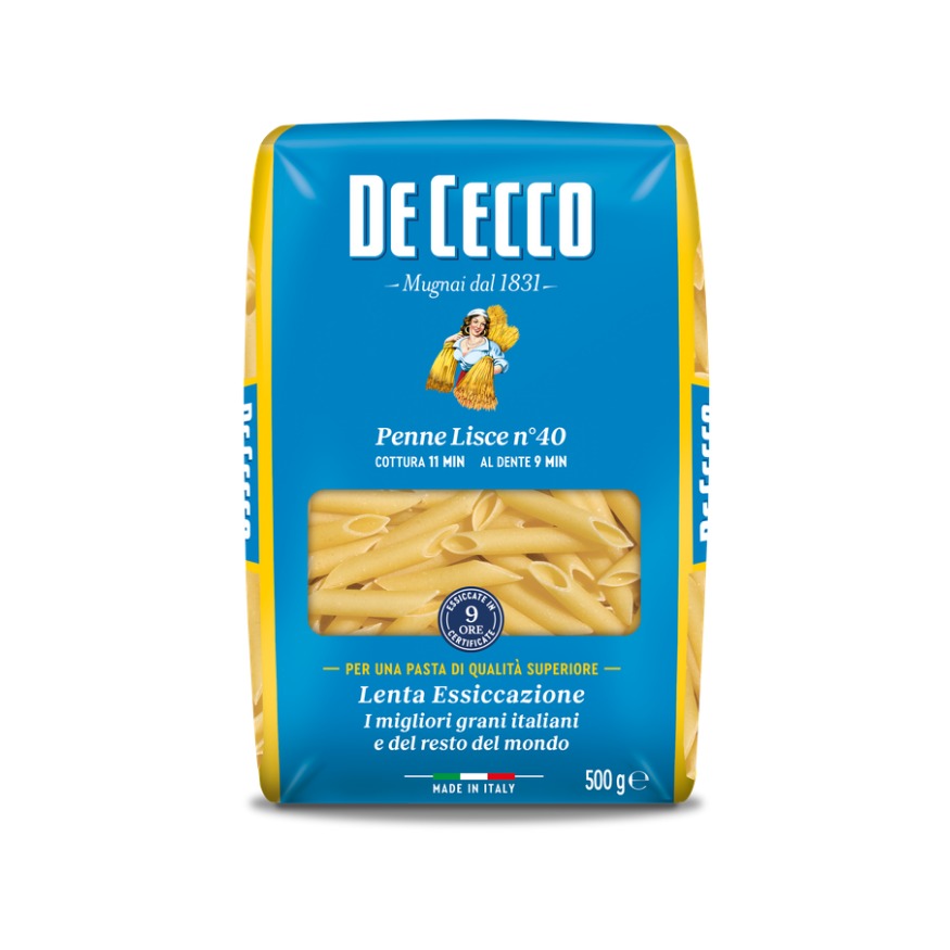 PASTA DE CECCO PENNE LISCE NRO 40