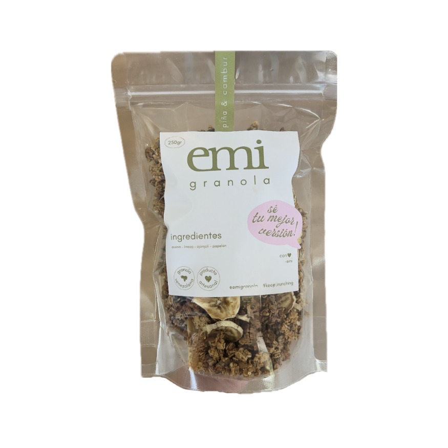 GRANOLA EMI CON PIÑA Y CAMBUR  250g