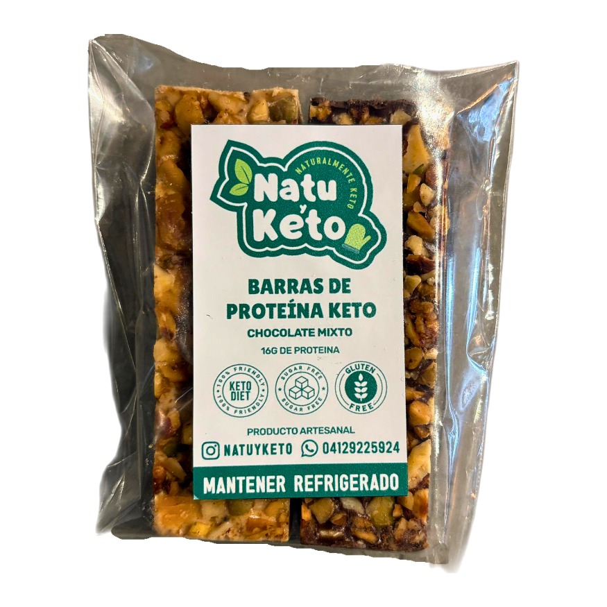 BARRA DE PROTEÍNA CHOCO MIXTO NATU Y KETO
