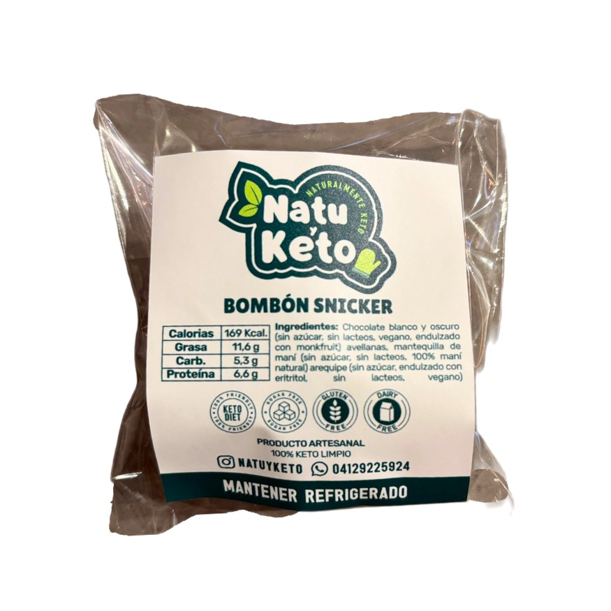 BOMBÓN SNICKER NATU Y KETO